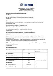 1. Unique identification code of the product-type: Viva 8,5 ... - Tarkett