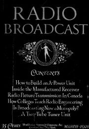 Radio Broadcast - 1928, March - 64 Pages, 5.7 ... - VacuumTubeEra