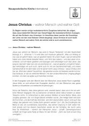 Jesus Christus – wahrer Mensch und wahrer Gott