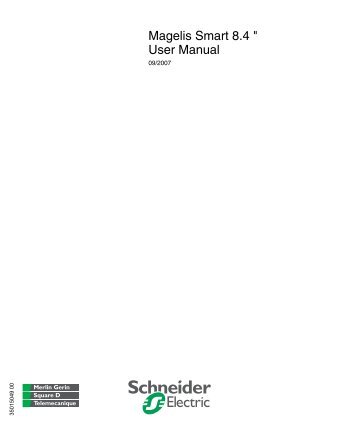 Magelis Smart 8.4 " User Manual - Schneider Electric