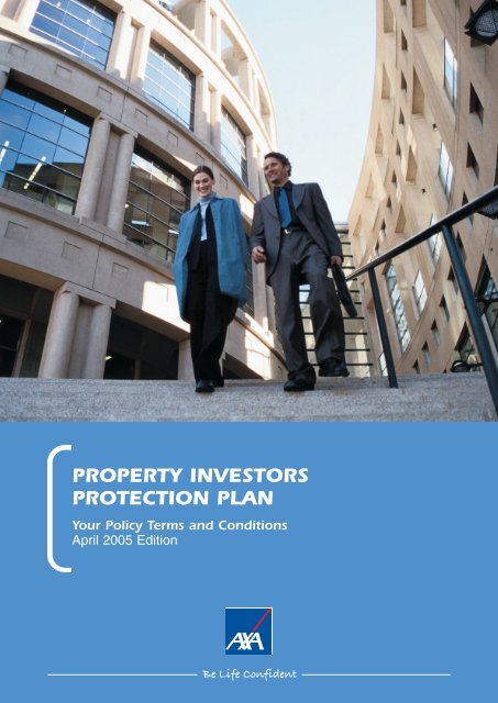 Property Investors Protection Plan policy document (PDF)