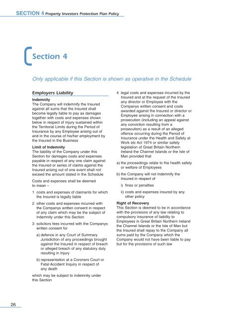 Property Investors Protection Plan policy document (PDF)