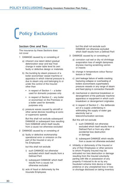 Property Investors Protection Plan policy document (PDF)