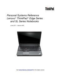 ThinkPad SL and Edge Book