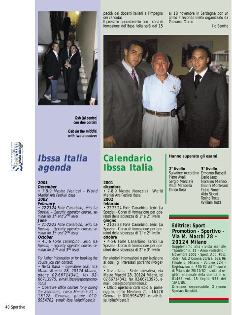 Sportivo November 2001