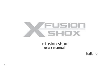 X-Fusion Shox User Manual MY2006 - Bikesuspension