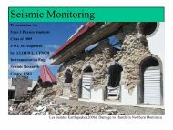 Seismic Monitoring - The University of the West Indies Seismic ...