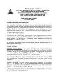 republica del ecuador instituto nacional de meteorologia e ...