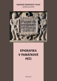 EPIGRAFIKA V PAMÃTKOVÃ PÃÄI