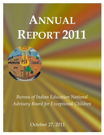 BIE Advisory Board for Exceptional Children - Bureau of Indian ...