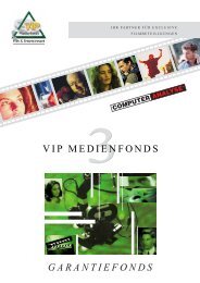 GARANTIEFONDS VIP MEDIENFONDS - scharf-consult.de