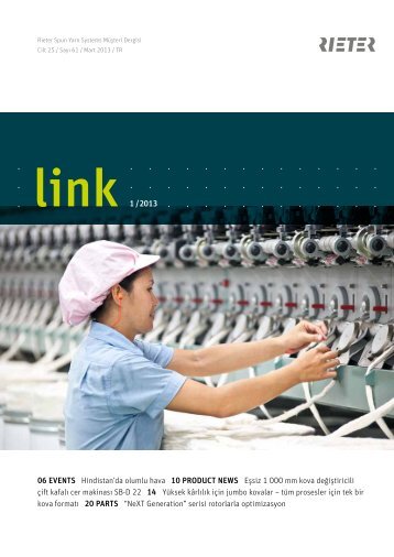 link no. 61 customer magazine spun yarn systems tr ... - Rieter