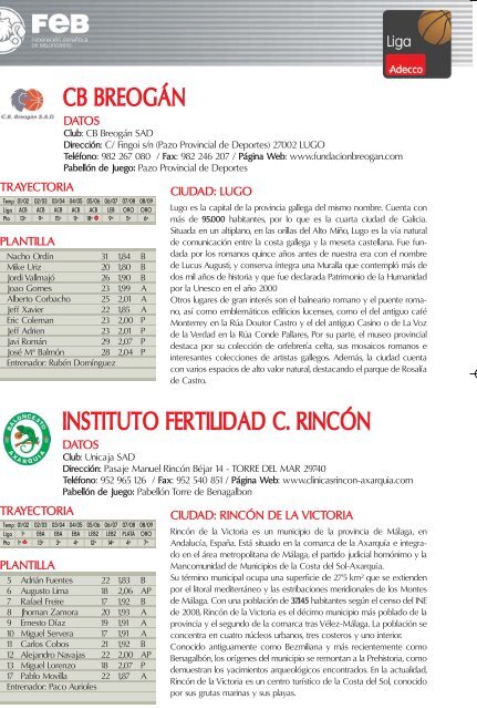 DOSSIER ADECCO.qxp - FederaciÃ³n EspaÃ±ola de Baloncesto