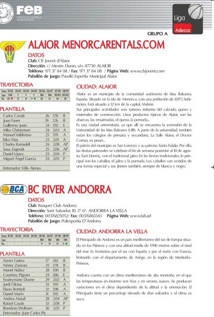 DOSSIER ADECCO.qxp - FederaciÃ³n EspaÃ±ola de Baloncesto