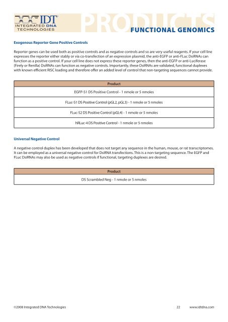 products - Integrated DNA Technologies