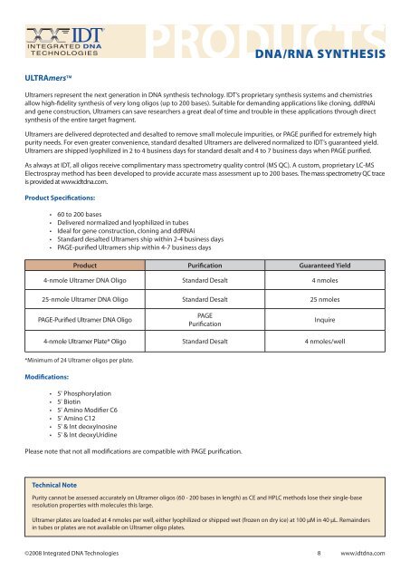 products - Integrated DNA Technologies