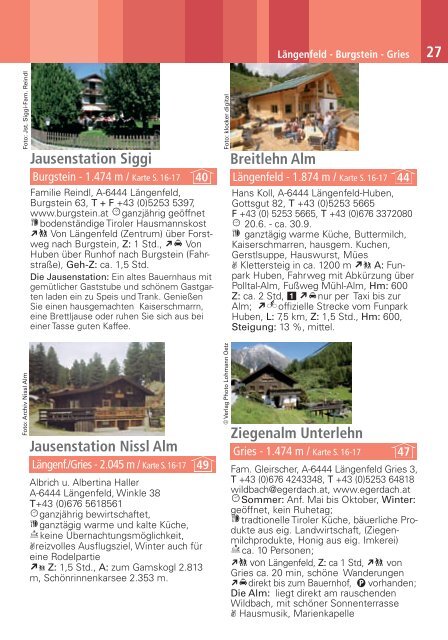 Hütten- & Wandertipps - Download brochures from Austria