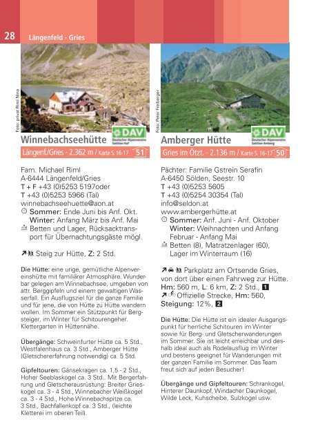 Hütten- & Wandertipps - Download brochures from Austria
