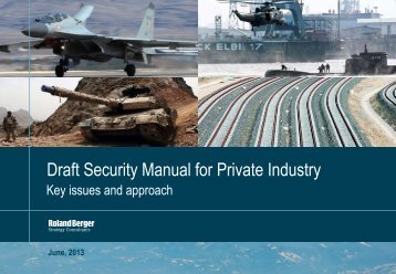 Draft Security Manual for Private Industry
