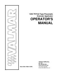 OPERATOR'S MANUAL - Valmar Airflo Inc.