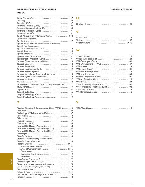 catalog - Prairie State College