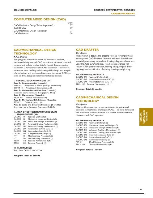 catalog - Prairie State College