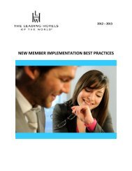 LHW New Member Implementation Best Practices