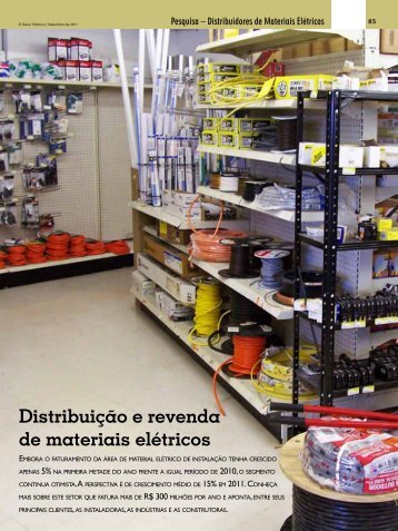 Distribuição e revenda de materiais elétricos - Revista O Setor Elétrico
