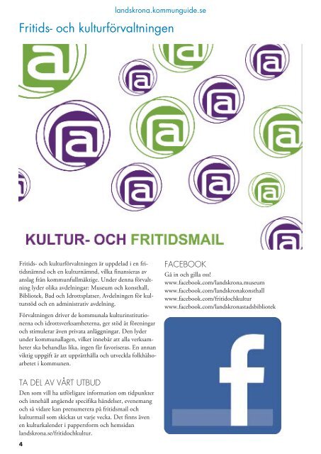 FRITIDS- OCH KULTURGUIDE Landskrona/SvalÃ¶v