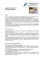 ZweijÃ¤hrige Berufsfachschule Pflegeassistenz (HS) - BBS Buchholz