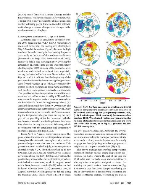 STATE OF THE CLIMATE IN 2009