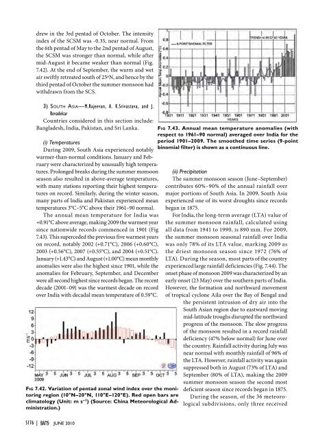 STATE OF THE CLIMATE IN 2009