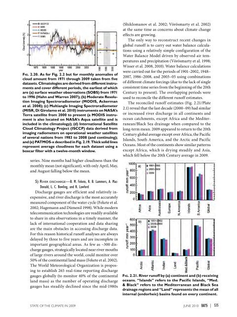 STATE OF THE CLIMATE IN 2009