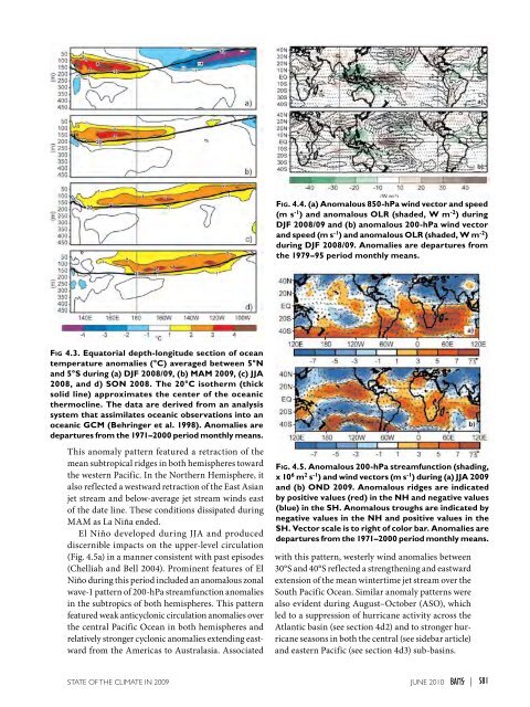 STATE OF THE CLIMATE IN 2009