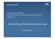 Agile Software Development in the Large - Technische UniversitÃ¤t ...