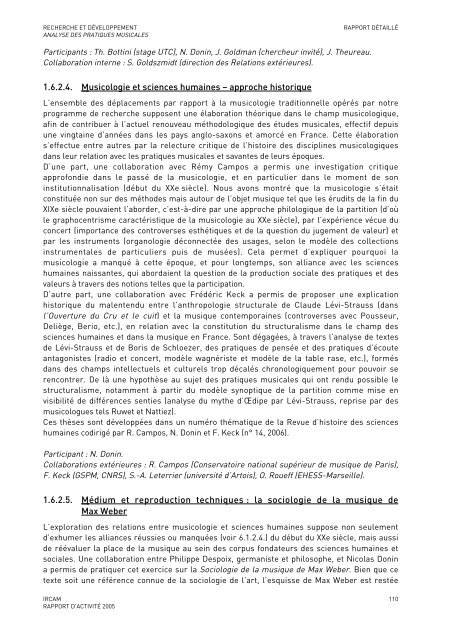 Rapport d'activitÃ© - WWW Ircam