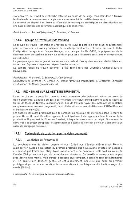 Rapport d'activitÃ© - WWW Ircam