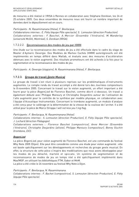 Rapport d'activitÃ© - WWW Ircam