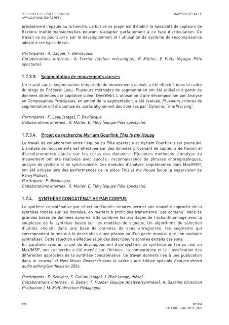 Rapport d'activitÃ© - WWW Ircam