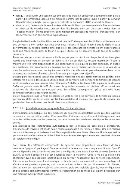 Rapport d'activitÃ© - WWW Ircam