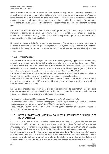 Rapport d'activitÃ© - WWW Ircam