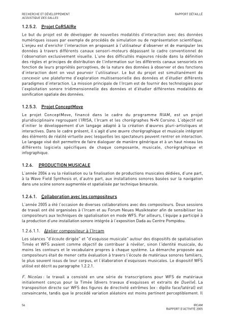 Rapport d'activitÃ© - WWW Ircam