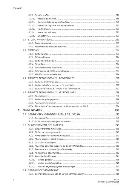 Rapport d'activitÃ© - WWW Ircam