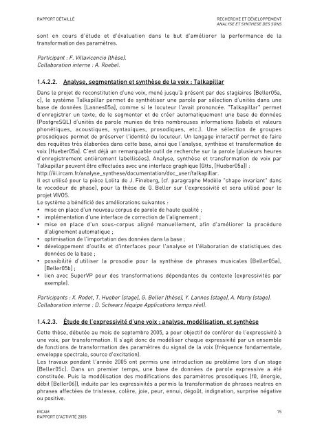 Rapport d'activitÃ© - WWW Ircam