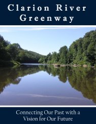 Clarion River Greenway Plan - Western Pennsylvania Conservancy