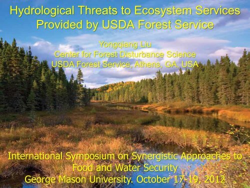 Hydrological Threats to Ecosystem Services Provided by USDA ...