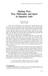 Making Way: War, Philosophy and Sport in Japanese Judo