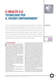 E-Health 2.0 Tecnologie per il Patient Empowerment - Marketing ...