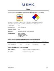 Silane - MEMC Electronic Materials, Inc.