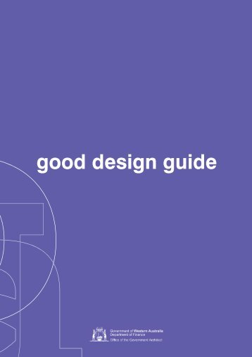 Good Design Guide.indd - Department of Finance